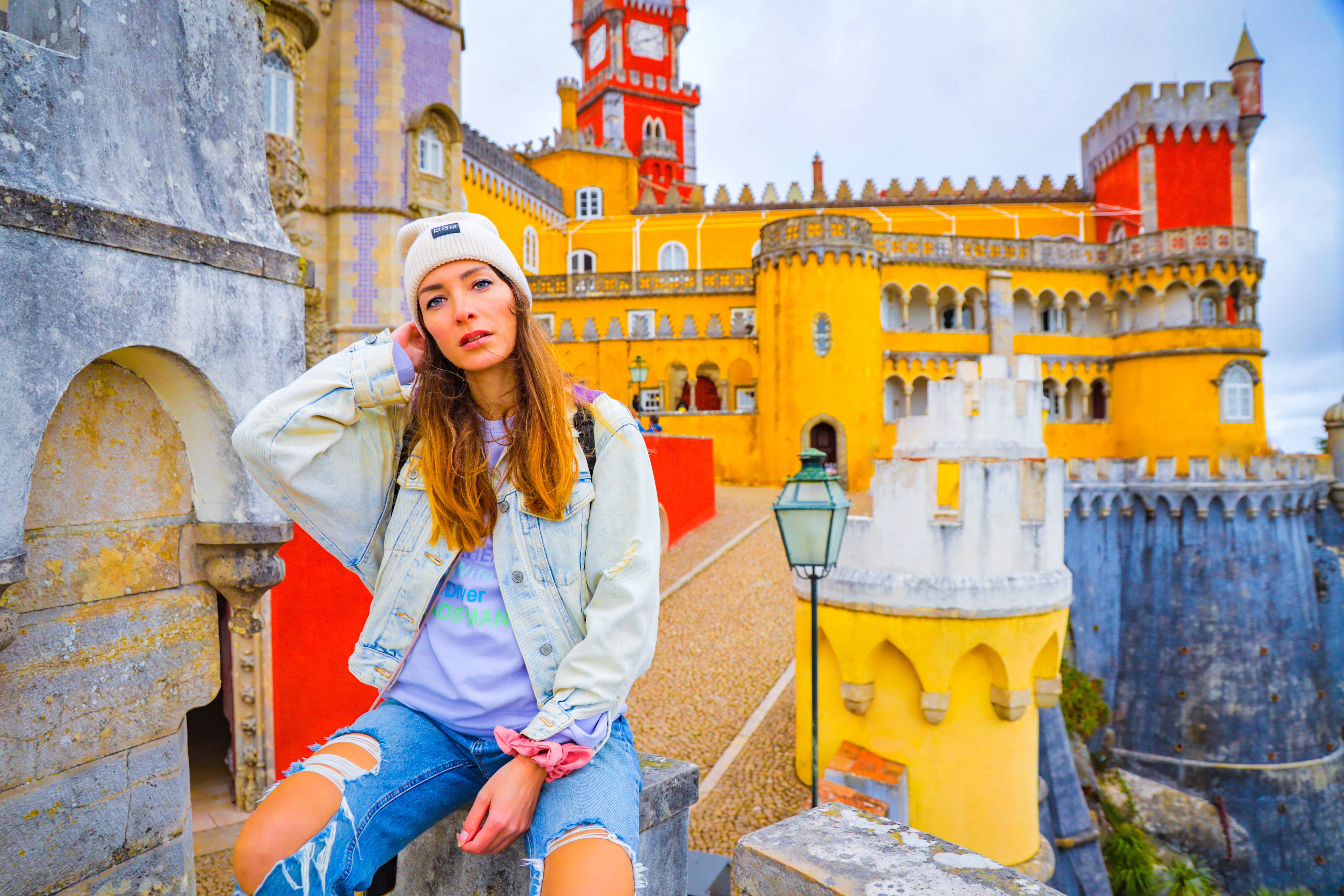 portrait of a woman in sintra lisbon portugal portrait of a woman in sintra lisbon portugal